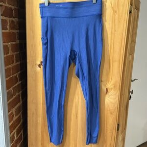 New w Tags Outdoor Voices Women’s L Royal Blue Thrive 7/8 Legging + Bag